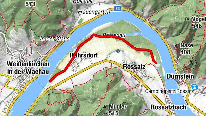 Sankt Lorenz - Rührsdorf - Rossatz - Katastralgemeinde Rossatz