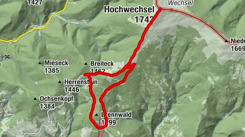 Rablkreuz - Hochwechsel - Mönichwald