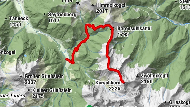 Kerschkern Aufstieg über Lattenberg