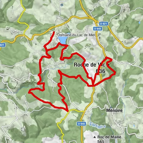 Der Weg von Roche de Vic