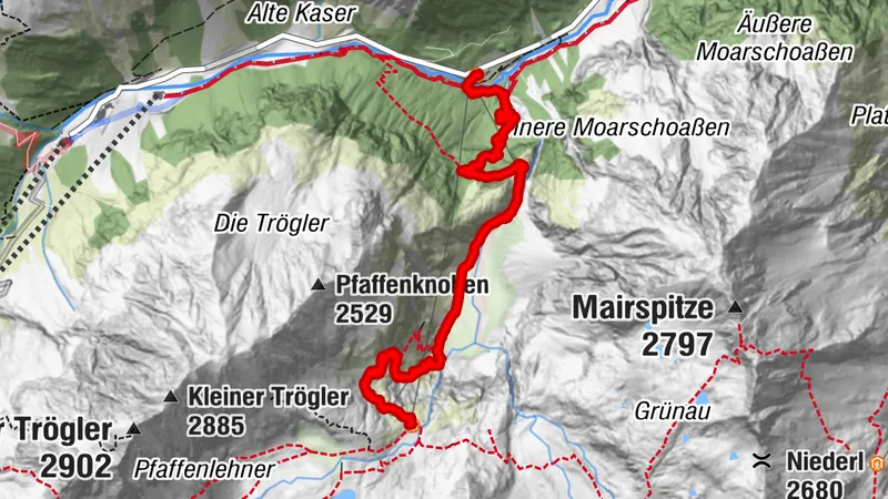 1.Etappe Stubaier Höhenweg Grawa Alm - Sulzenauhütte