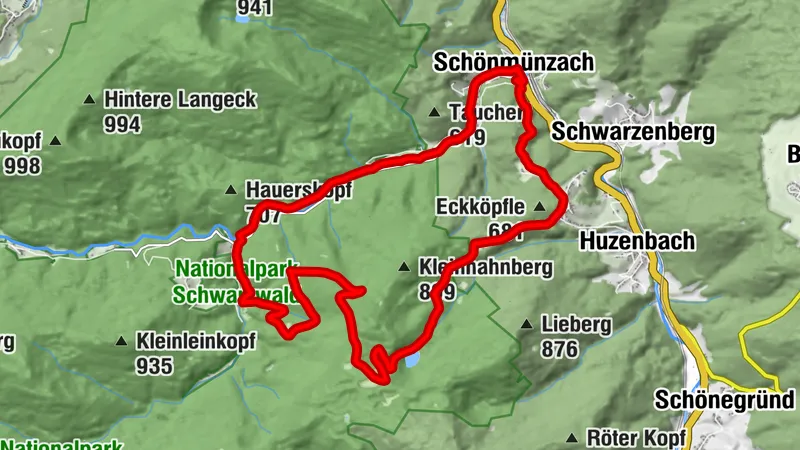 tour konzept Baiersbronner Himmelsweg: Romantik-Tour
