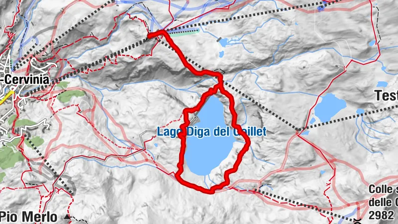 Lago di Goillet da Plan Maison