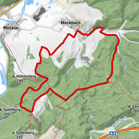 Tour "Südliches Meckbach" Ludwigsau, Hessen