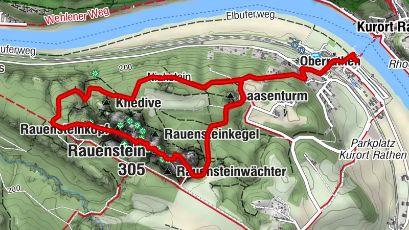 Kurort Rathen: Kleine Runde über den Rauenstein