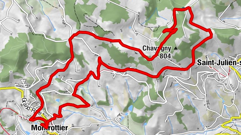 Circuit VTT n°104 rouge : Le Crêt d'Arjoux