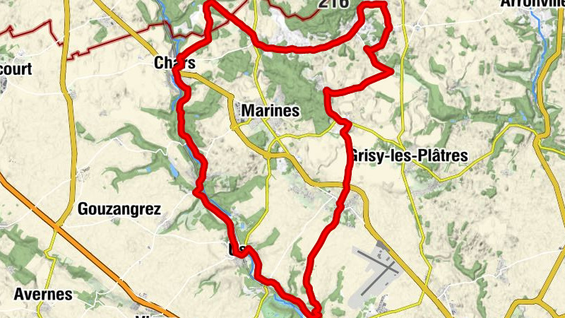 Von der Viosne zu den Buttes de Rosne