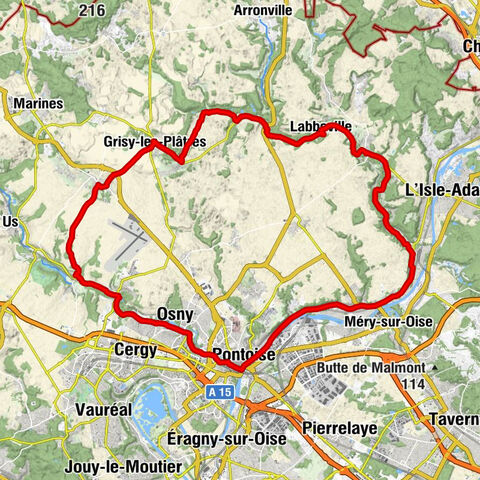 Fahrradroute: auf den Spuren von Van Gogh und Pissarro