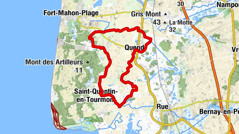 Fahrradroute – Tadorne