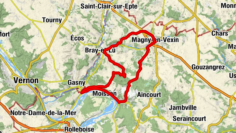 Circuit vélo : le Vexin Ouest