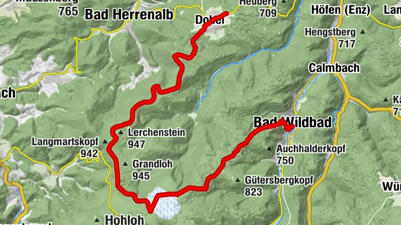 Trekking Schwarzwald Bad Wildbad - Camp Sonneninsel Dobel