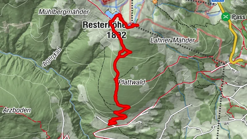 Resterhöhe