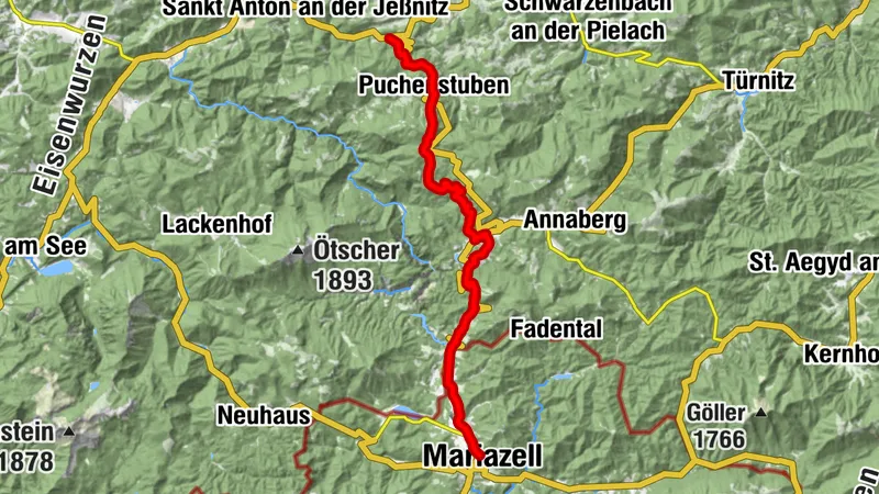 Pilgerweg nach Mariazell (von St. Anton/ Jessnitz weg)