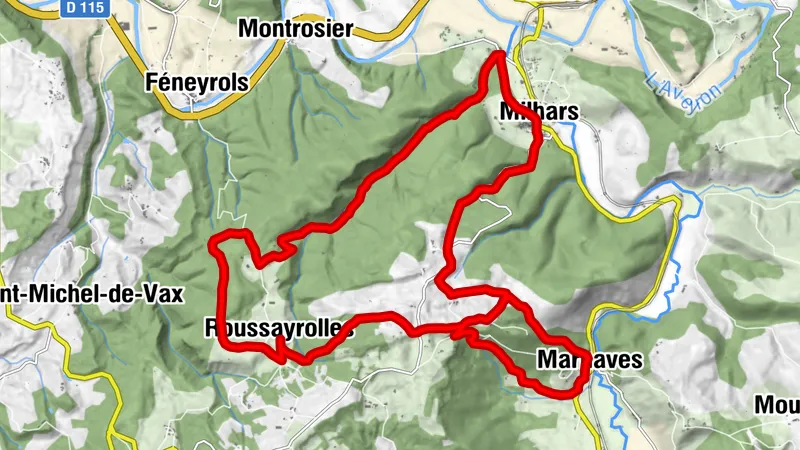 MTB route no.26 Milhars Noir