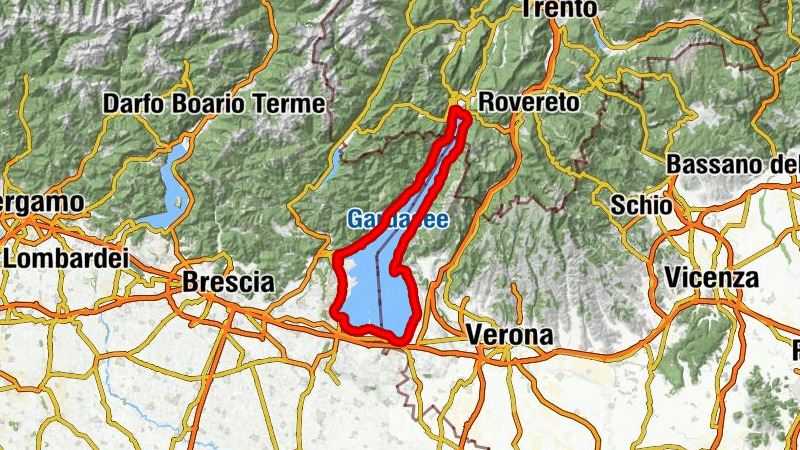 Gardasee-Rundtour (im Uhrzeigersinn)