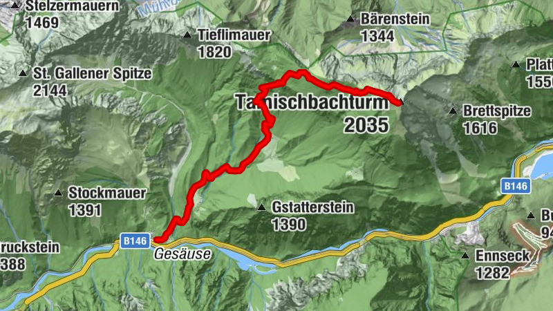 Gstatterboden: Tamischbachturm