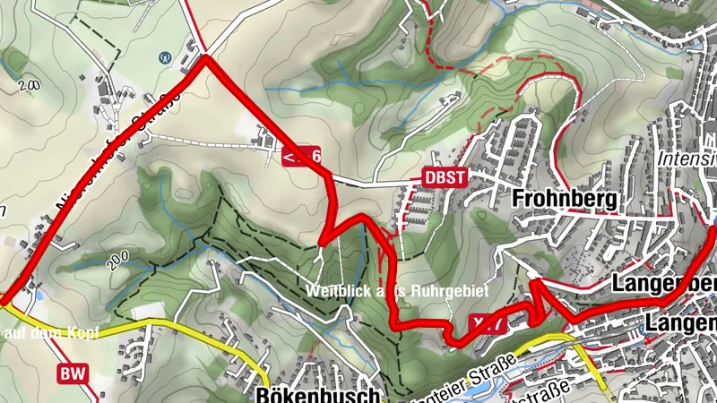 Zuweg Bahnhof Velbert-Langenberg