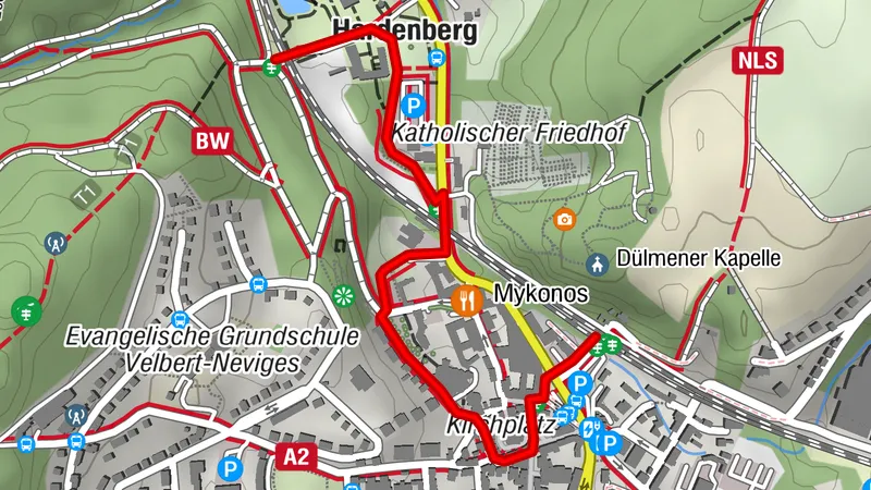 Zuweg Bahnhof Velbert-Neviges