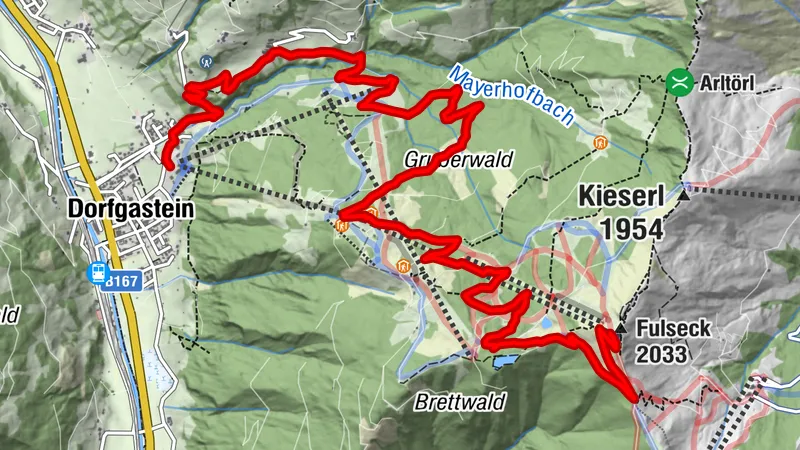 R&B: Fulseck Bergab-Wanderung - Dorfgastein / SBG