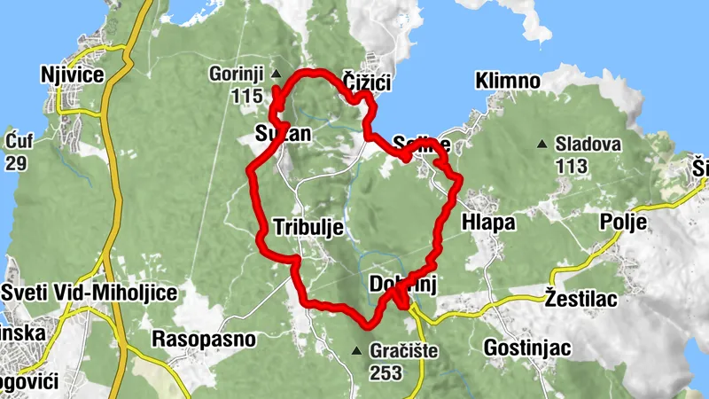 Dobrinj Pohodništvo
