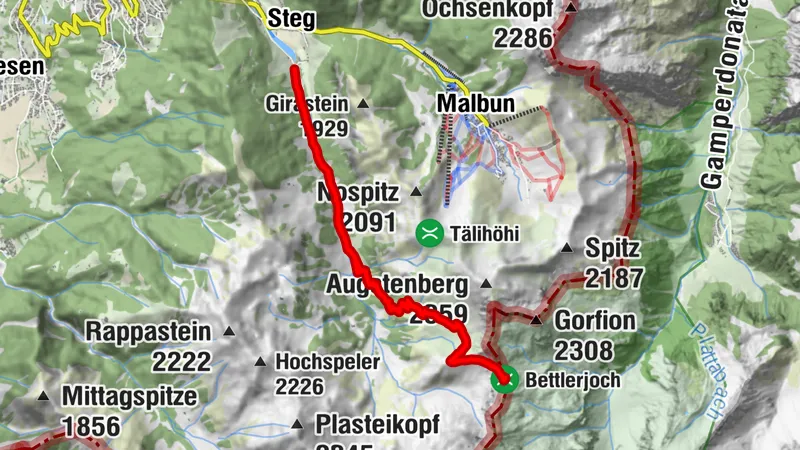 Von Steg zur Pfälzerhütte