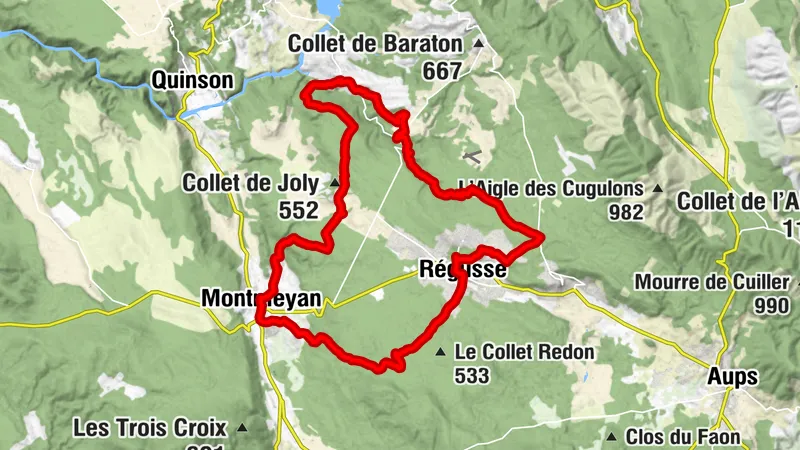 MTB Site FFC - Provence Verdon - Circuit 23 - Red