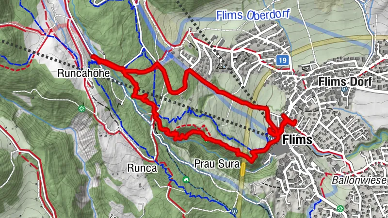 Flims, Graubünden/Schweiz