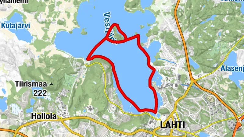 Vesijärvi Ice Route (multi-use winter outdoor recreation route), Lahti