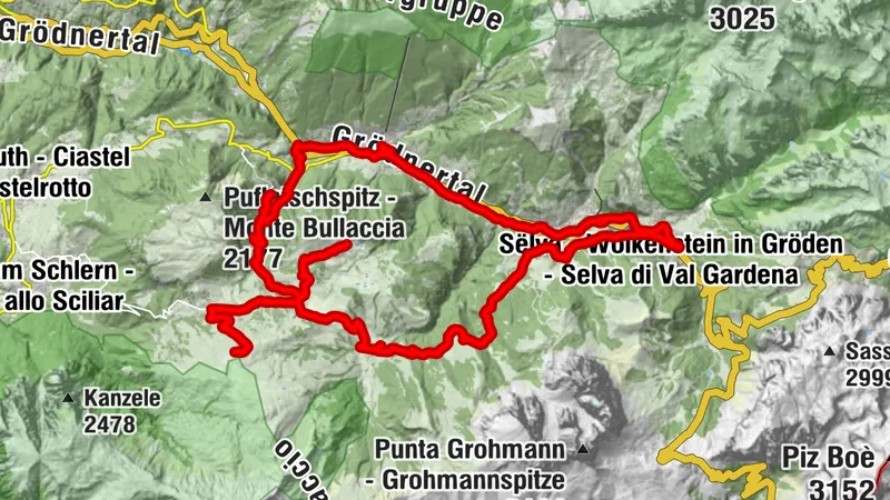 I_Seiseralm (Panorama | Compatsch | Passberg | St.Ulrich | Wolkenstein | Saltria)