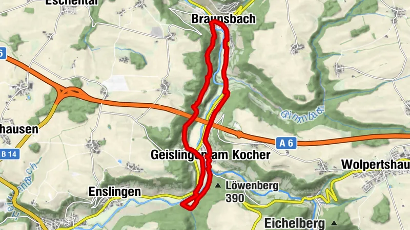 Perle 4 - Nach Geislingen durchs Kochertal