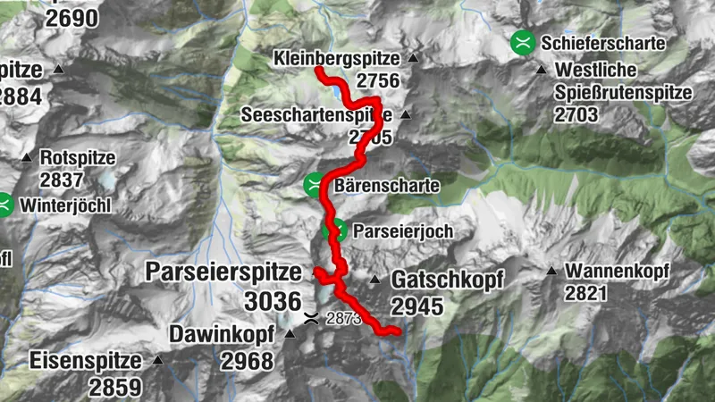6. Memminger Hütte - Parseierspitze - Augsburger Hütte
