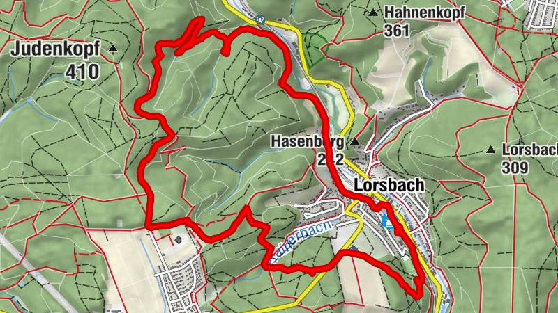 Lorsbach, Winterlaufstrecke