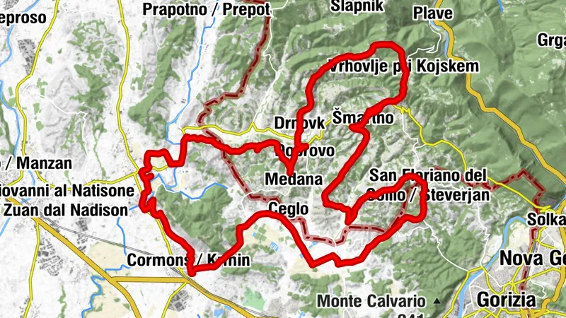 E-Bike Cormons (Kremaun) Friaul Collio Slowenien Smartno