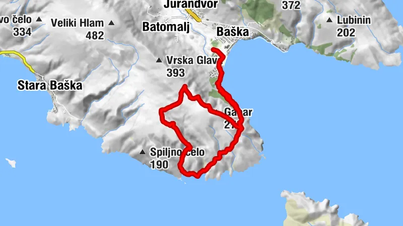 Baska -Bracol - Gabar Wanderung
