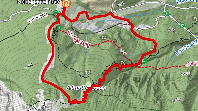 Schneeschuhwanderung - Vom Kolbensattel Richtung Zahn