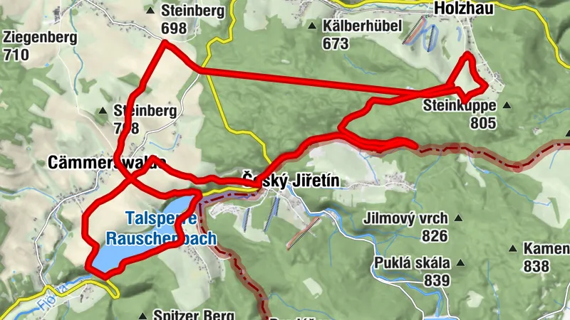Miniloop Holzhau - Talsperre Rauschenbach- Flugzeug- Holzhau