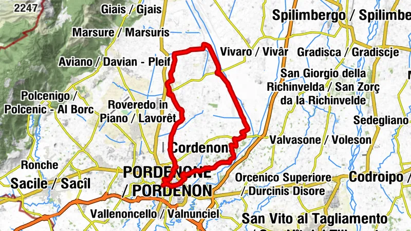 MTB Magredi del Cellina und Quellen des Meduna (M005)