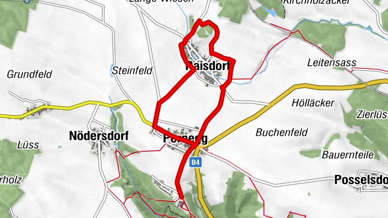 Halterberg Laufstrecke Pernegg