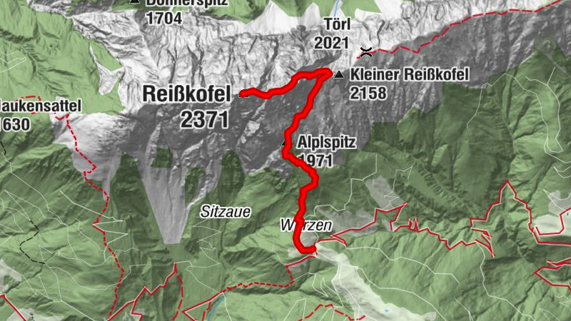 Reißkofel 2371 m - Gailtaler Alpen