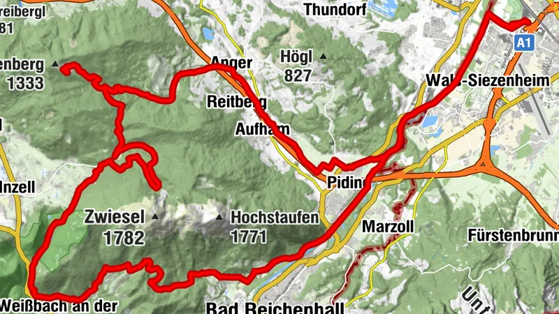 Drei-Seen-Runde um den Hochstaufen
