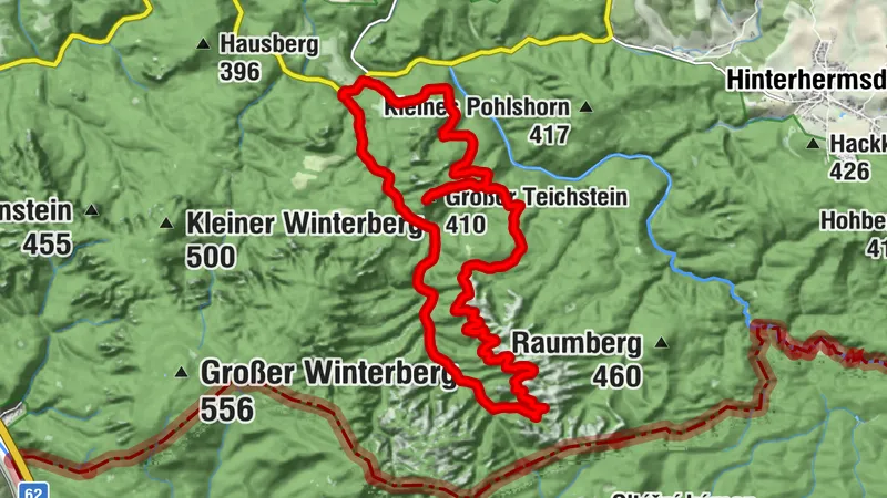 Zschand - Hickelhöhle - Großer Teichstein