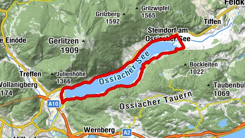 Ossiachersee umrunden