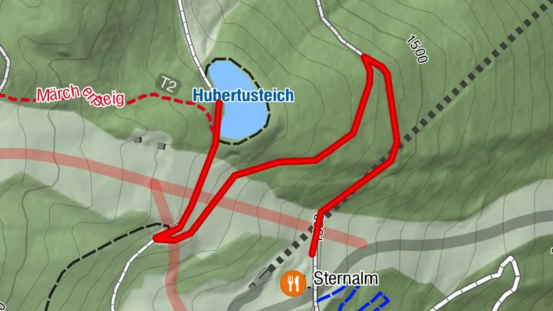 Wanderung Hubertusteich 1.557m