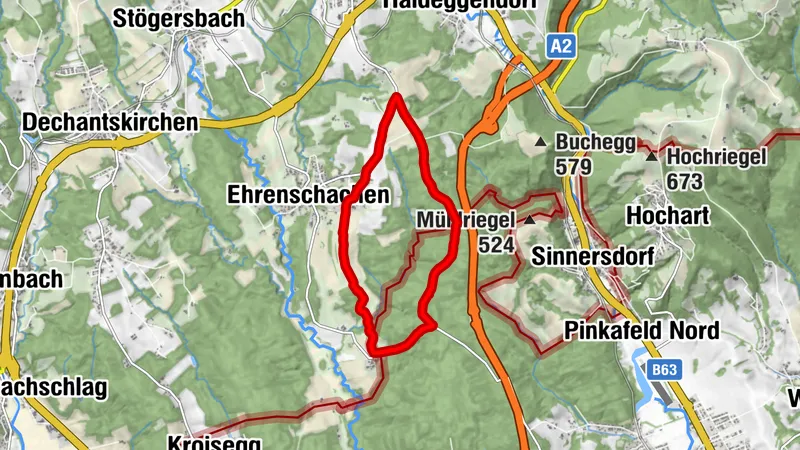 Einfache Wald und Wiesenwanderung