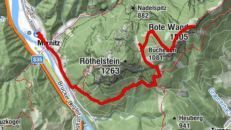 Mixnitz - Bucheben - Rote Wand - Mixnitz
