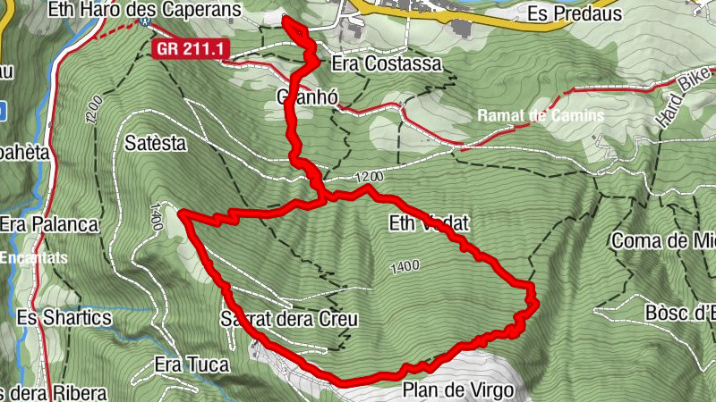 Circular al Pla de Virgo