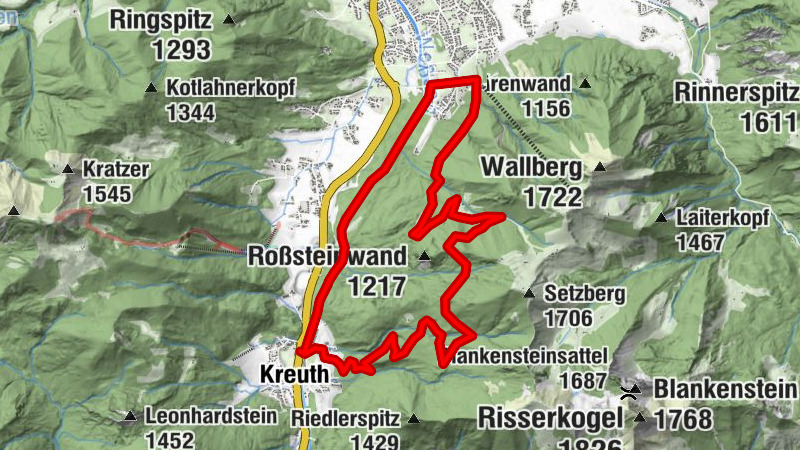 Kreuth - Wallbergmoos - Trinis - Kreuth