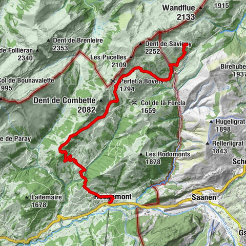 Von SAC Grubenberghütte via Pertet à Bovets nach Rougemont