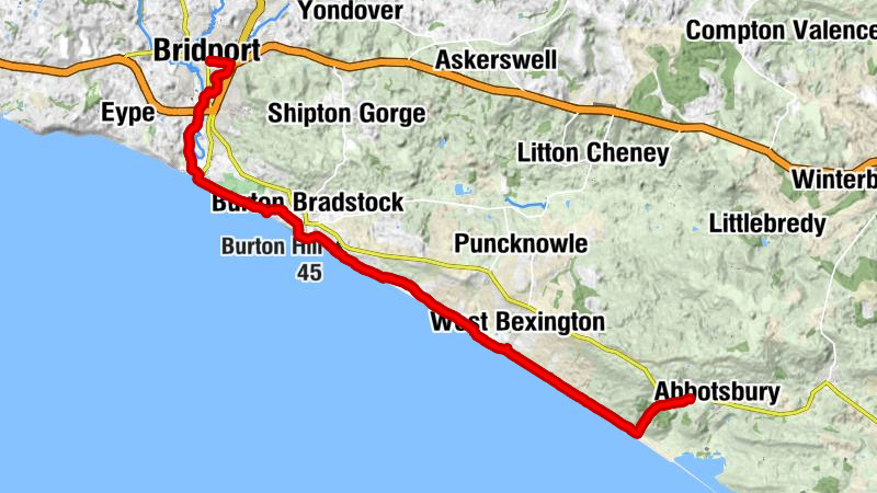 Von West Bay nach Abbotsbury (UK)