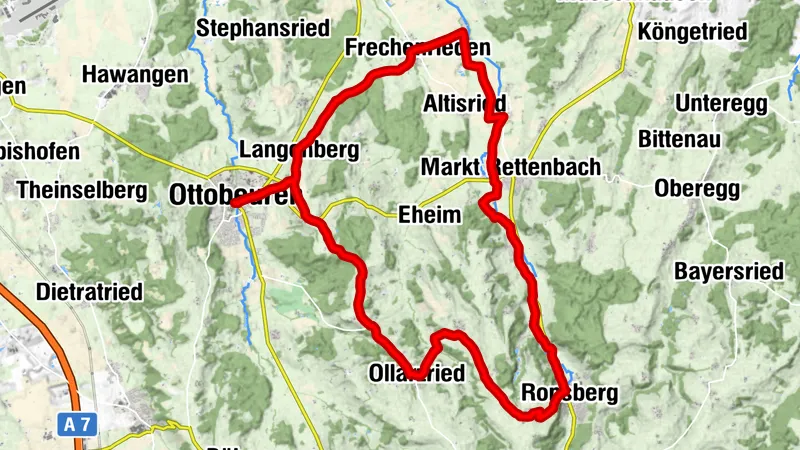 Über Hügelwiesen durch das östliche Günztal - Ottobeurens Osten